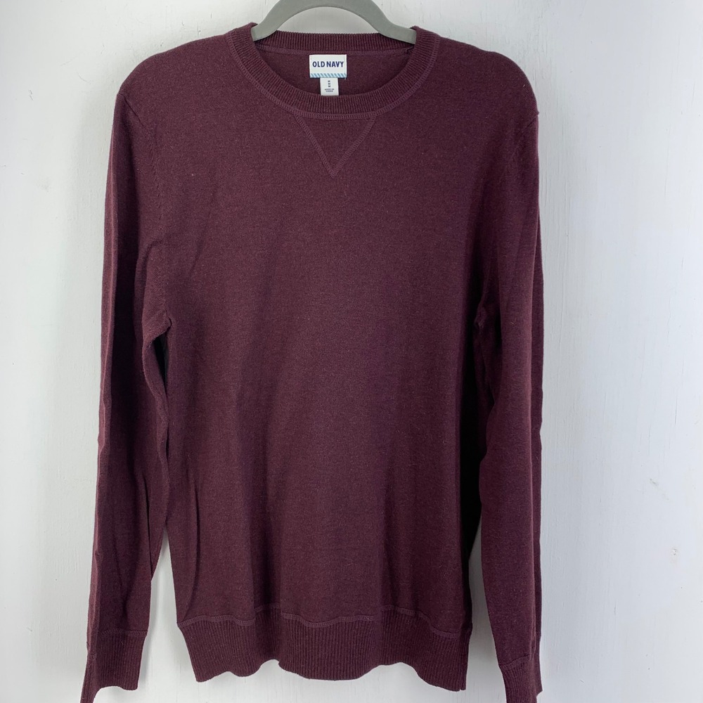 Old Navy Mens Medium Crew Neck Sweater Business Casual Preppy Basic Staple